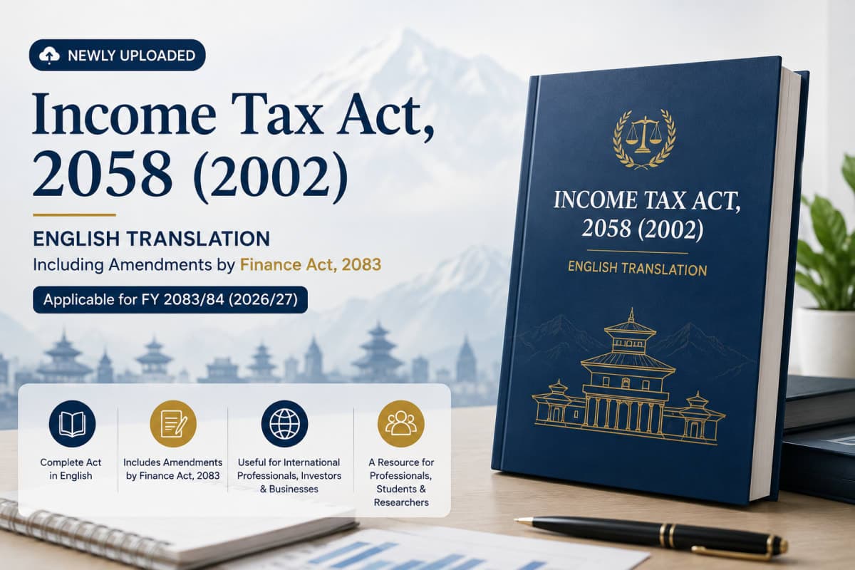 English Translation of Income Tax Act, 2058 (2002) - Updated for FY 2083/84 (2026/27)