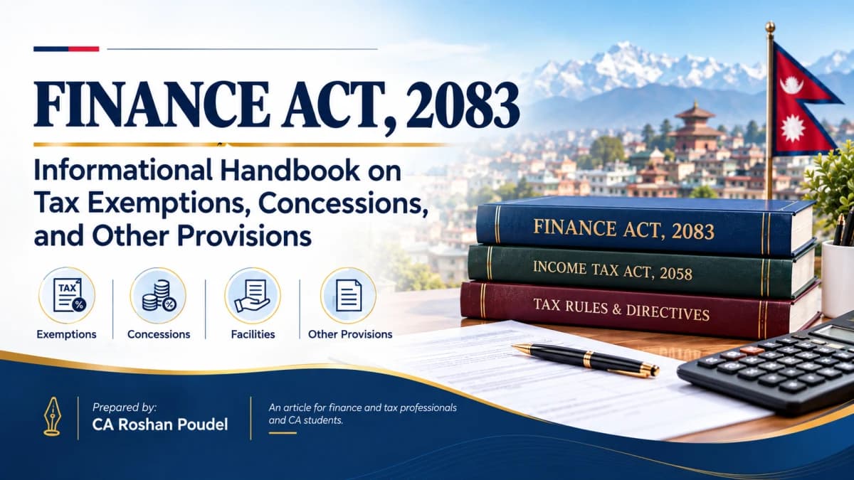 English Translation: FINANCE ACT, 2083 Informational Handbook on Tax Exemptions, Concessions, and Other Provisions